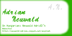 adrian neuwald business card